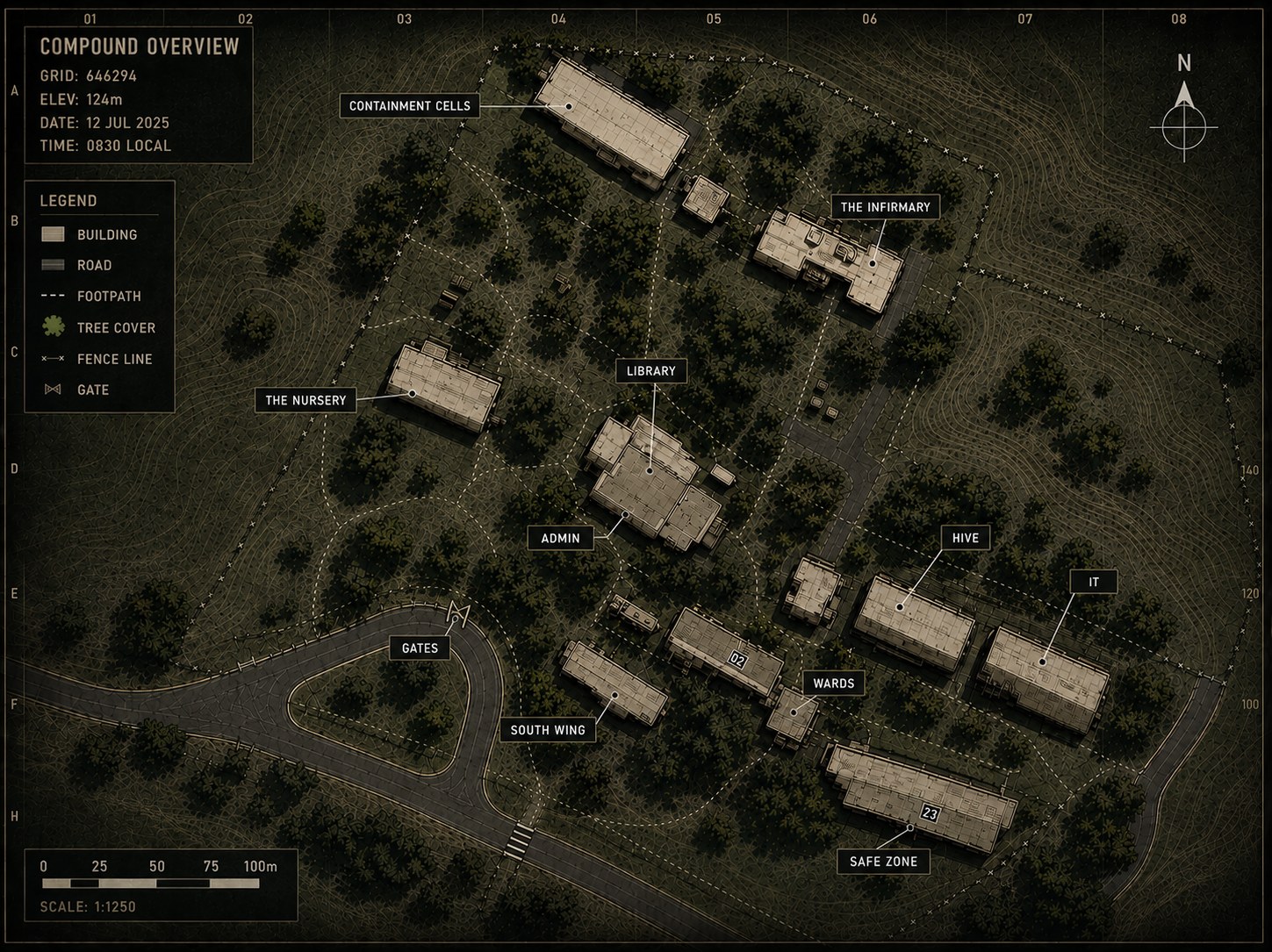 Field map — Kooralbyn compound overview